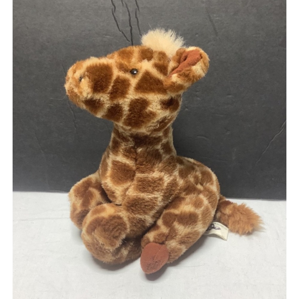 International Silver Co. Baby Giraffe Plush Stuffed Animal 8" Red Heart